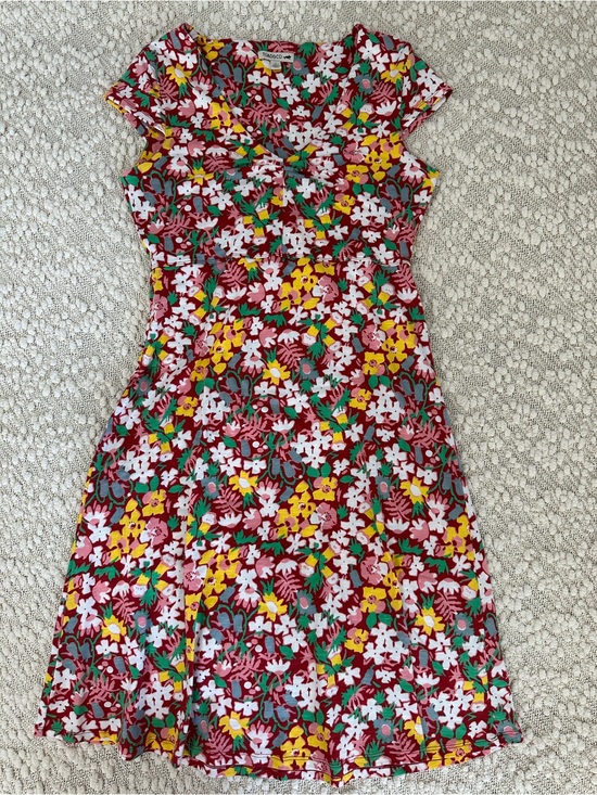 Toad&Co Dresses & Skirts - Toad&Co Rosemarie Cap Sleeve Dress Small Floral Samba Tencel Organic Cotton